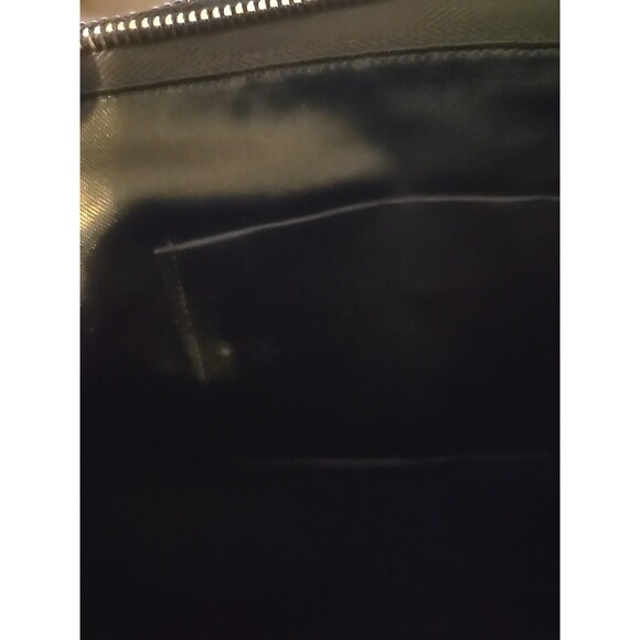 Vintage Black Beaded Clutch Purse Made Japan 8.5x4.25 Evening Zipper Bag - Picture 5 of 6